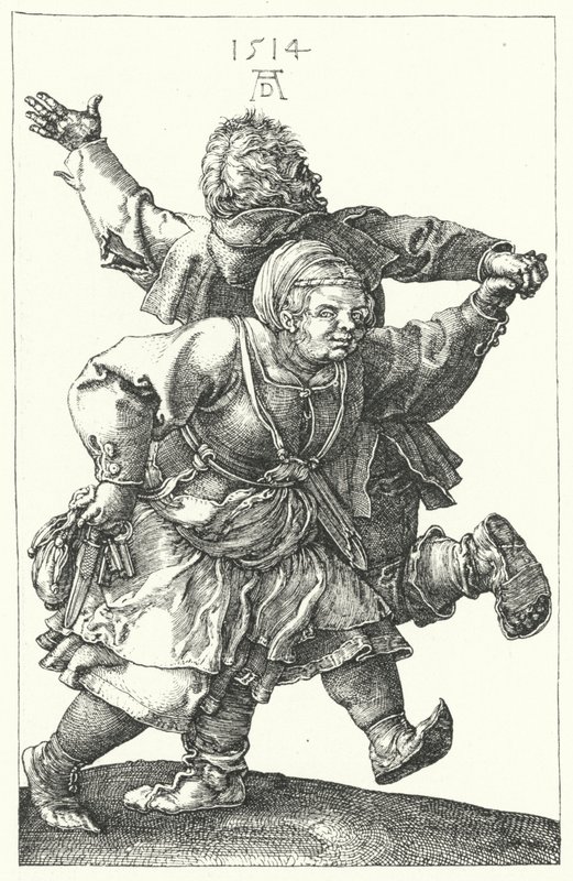 Bondepar danser af Albrecht (after) Durer or Duerer