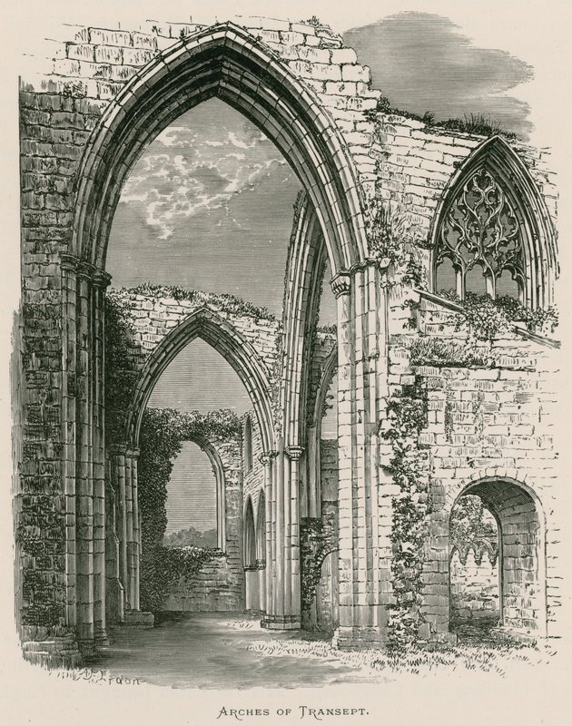 Bolton Priory, Arches of Transept af Alexander Francis Lydon