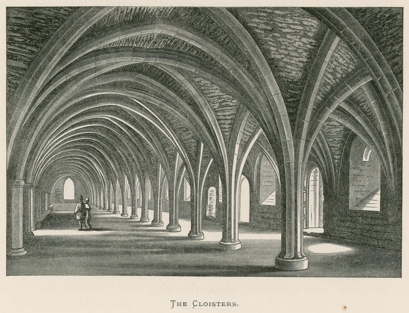 Fountains Abbey, The Cloisters af Alexander Francis Lydon