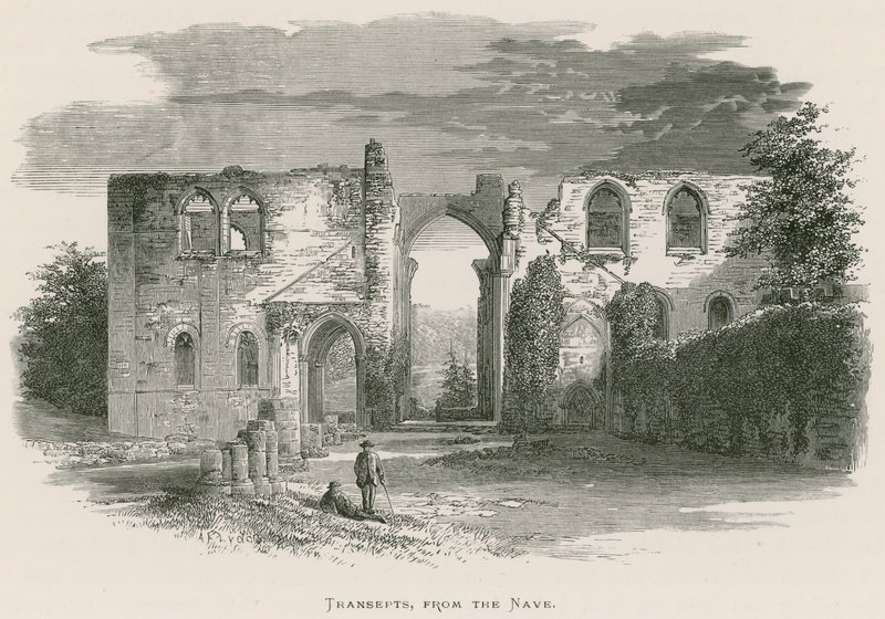 Furness Abbey, tværskibe, fra skibet af Alexander Francis Lydon
