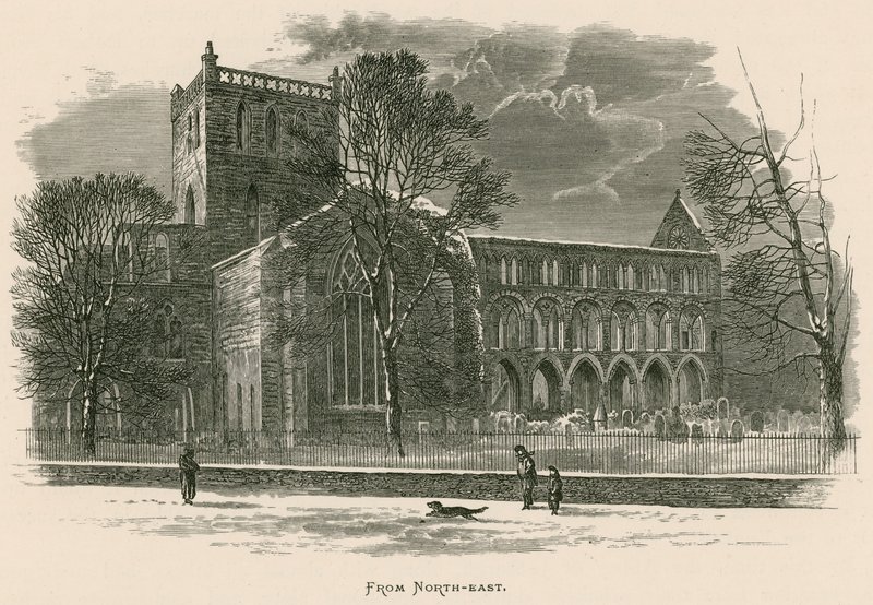 Jedburgh Abbey, fra nordøst af Alexander Francis Lydon