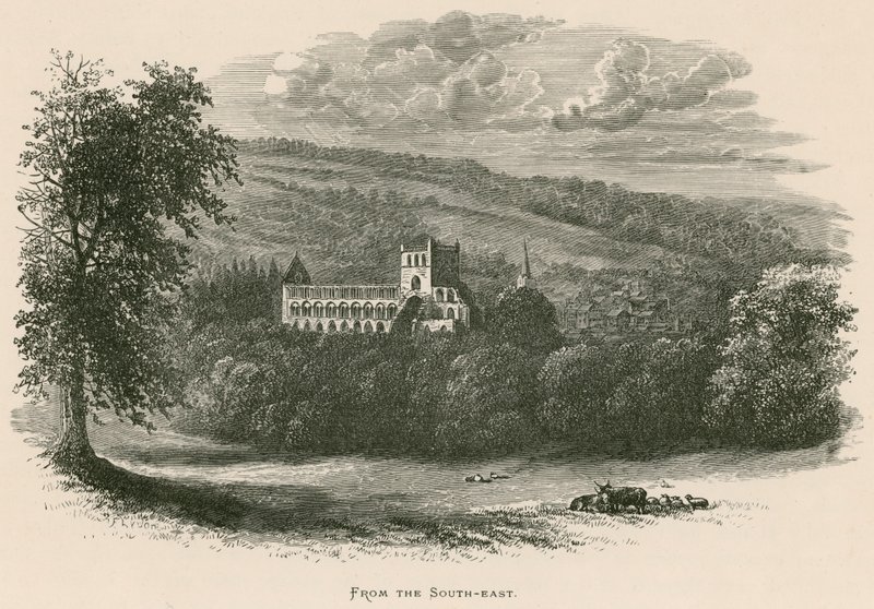 Jedburgh Abbey, fra sydøst af Alexander Francis Lydon