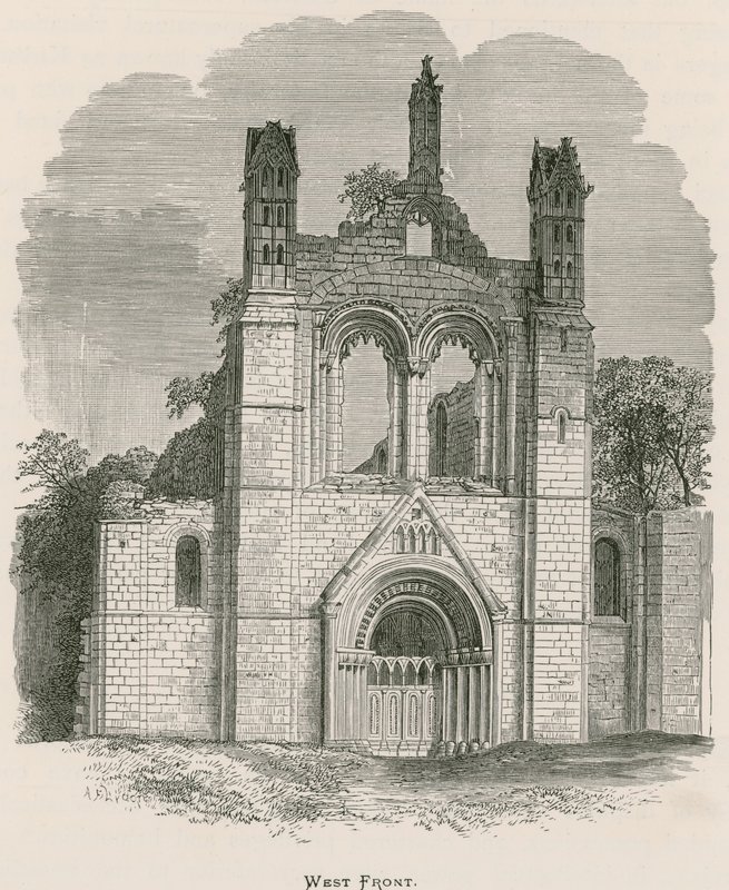 Kirkstall Abbey, West Front af Alexander Francis Lydon