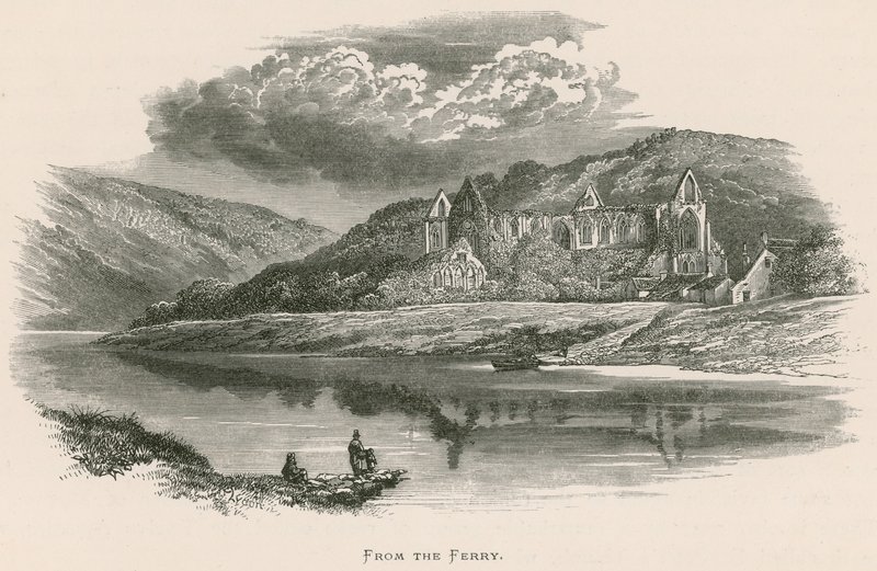 Tintern Abbey, fra færgen af Alexander Francis Lydon