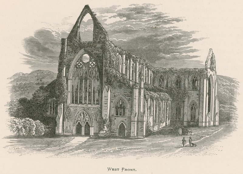 Tintern Abbey, West Front af Alexander Francis Lydon