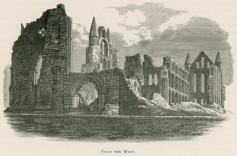 Whitby Abbey, fra Vesten af Alexander Francis Lydon