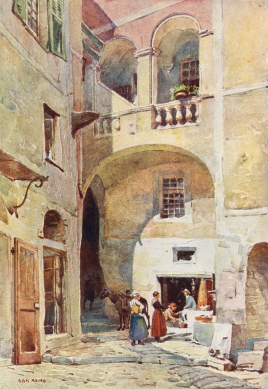 San Remo (farve litho) af Alexander Henry Hallam Murray