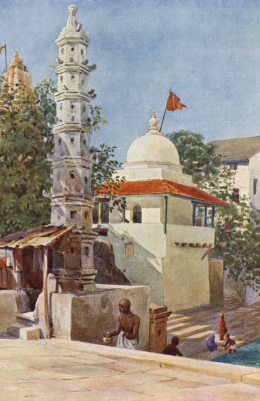 Walkeshwar-templet, Bombay af Alexander Henry Hallam Murray