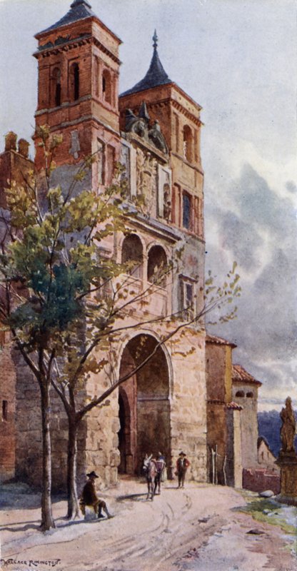 Puerta Del Cambron, Toledo (farve litho) af Alexander Wallace Rimington
