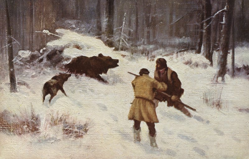 Ved Bjørnens Hule af Alexei Steipanovitch Stepanov