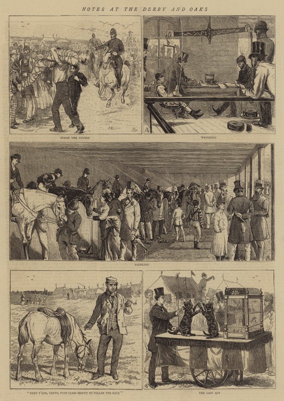Noter ved Derby og Oaks af Alfred Chantrey Corbould