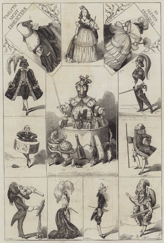 Twelfth Night Characters af Alfred Crowquill