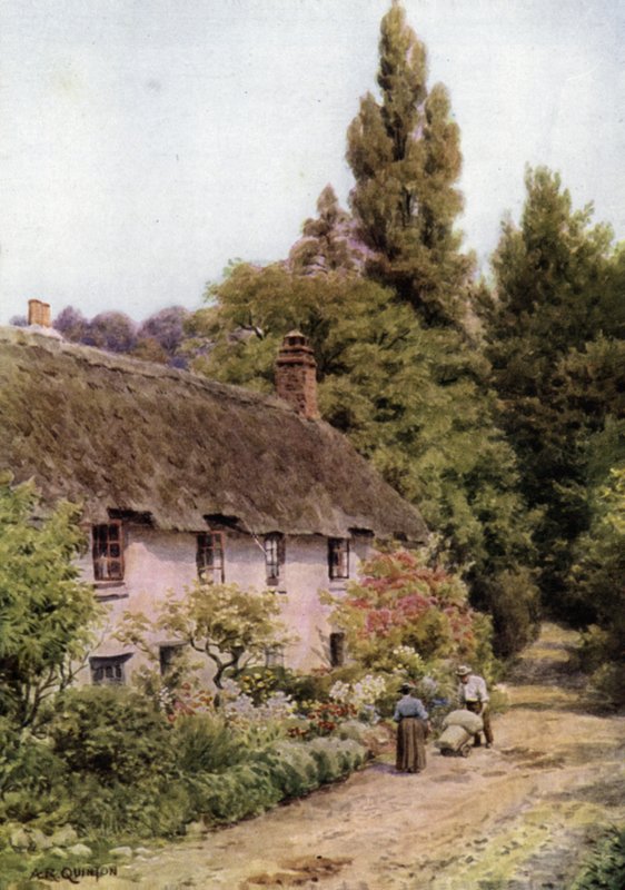 Hytter i Dunster, Somerset af Alfred Robert Quinton
