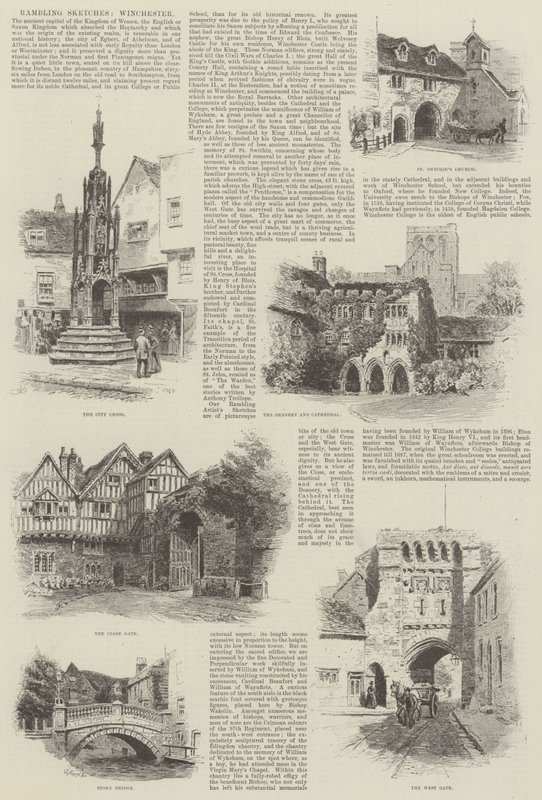 Vandrende skitser, Winchester af Alfred Robert Quinton
