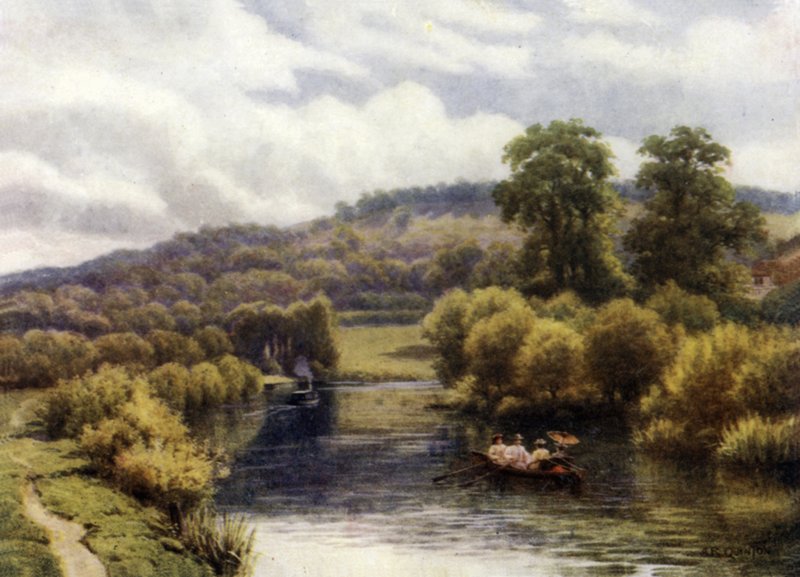 Streatley Reach af Alfred Robert Quinton