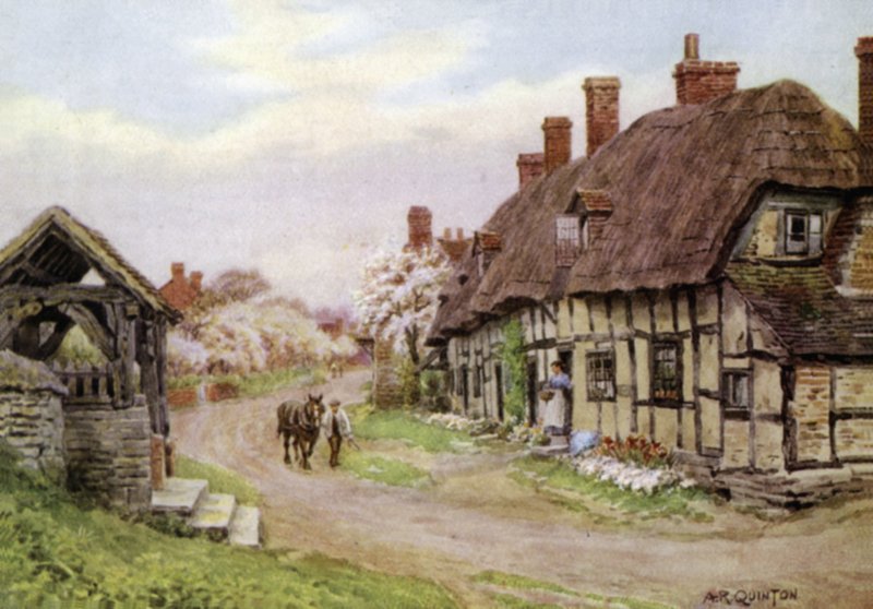 Church Gate, Welford-on-Avon, Gloucester af Alfred Robert Quinton