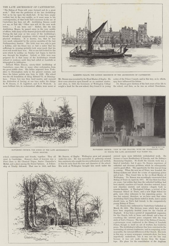 Den afdøde ærkebiskop af Canterbury af Alfred Robert Quinton