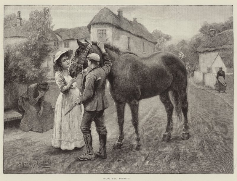 Farvel, Dobbin! af William Strutt