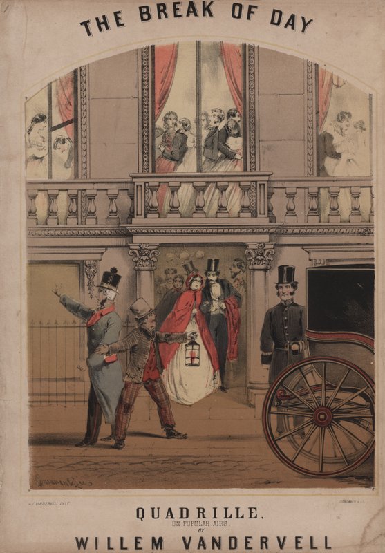 The Break Of Day (farve litho) af Alfred Concanen