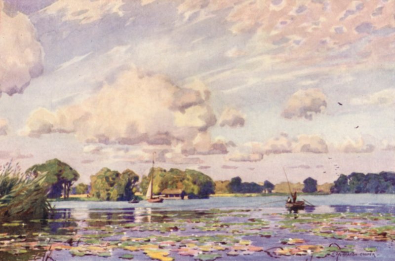 Barton Broad, Norfolk af Alfred Heaton Cooper