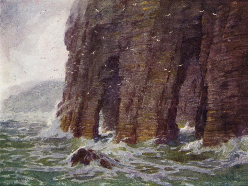 Cathedral Cliffs, Achill Island af Alfred Heaton Cooper