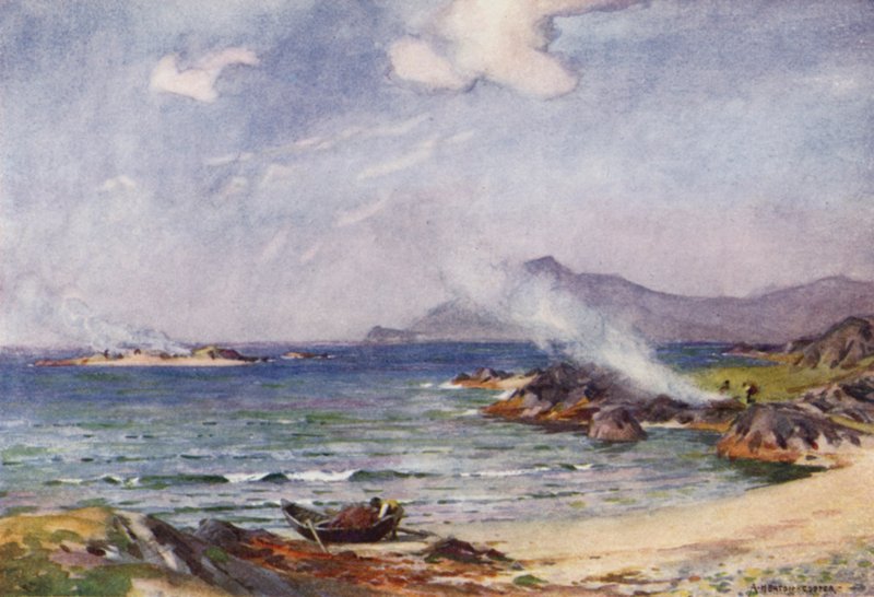 Kelp Burning, Renvyle af Alfred Heaton Cooper