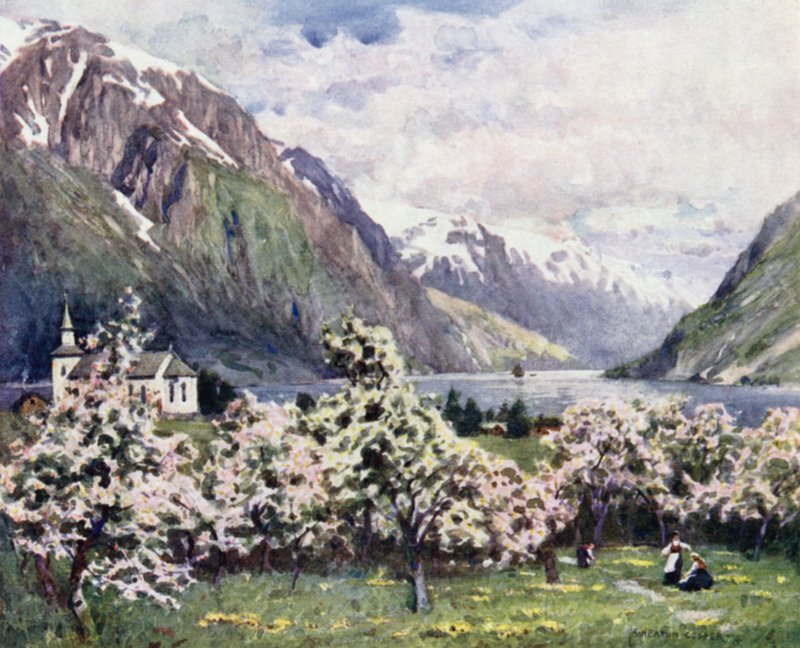 Oode, Hardanger Fjord af Alfred Heaton Cooper
