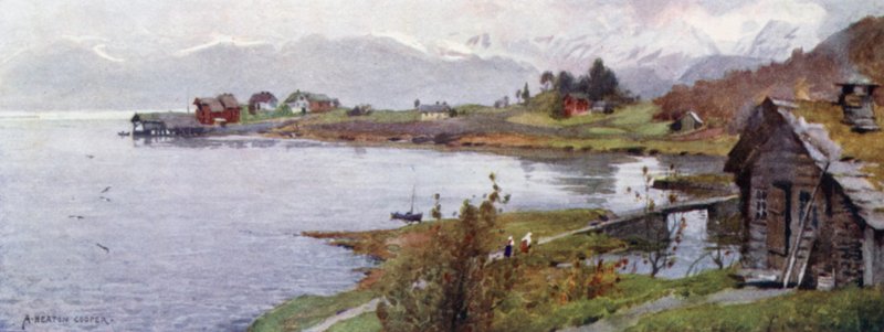 Ostenso, Hardanger Fjord af Alfred Heaton Cooper