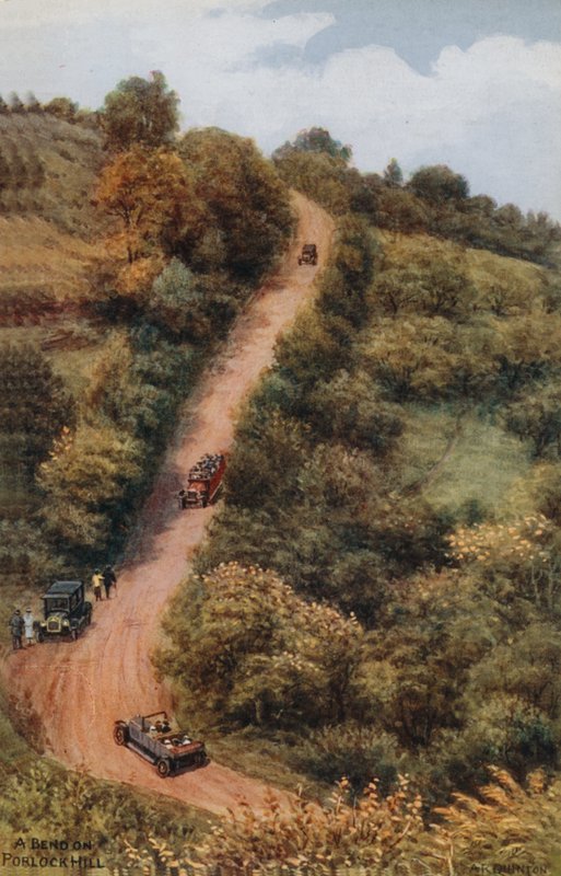A Bend on, Porlock Hill af Alfred Robert Quinton