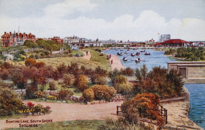 Boating Lake, South Shore, Skegness af Alfred Robert Quinton