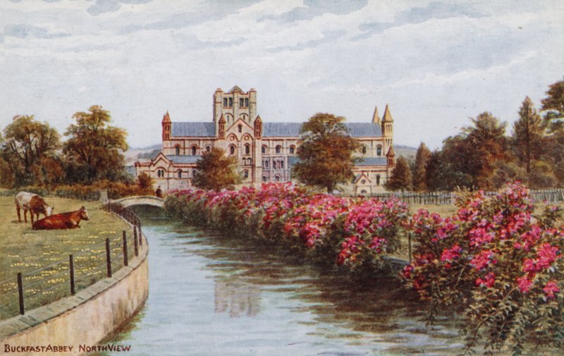 Buckfast Abbey, North View af Alfred Robert Quinton
