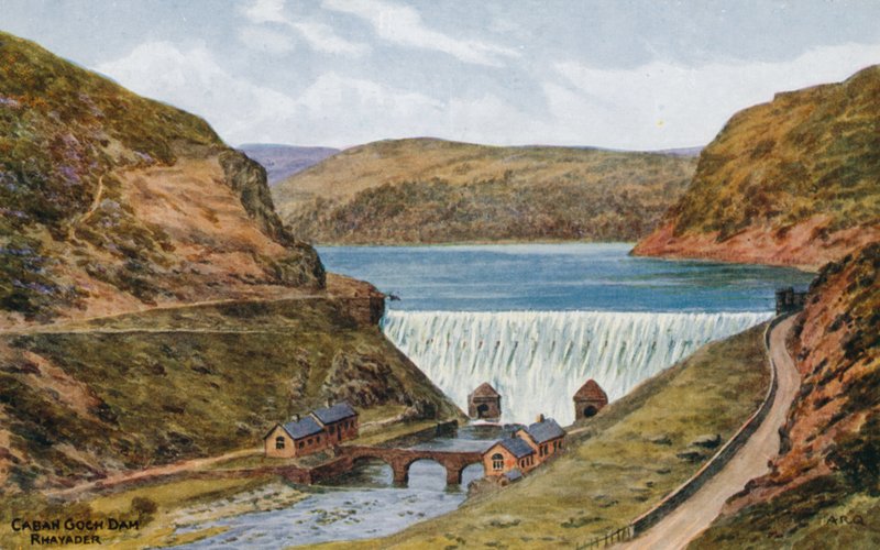 Caban Goch Dam, Rhayader af Alfred Robert Quinton