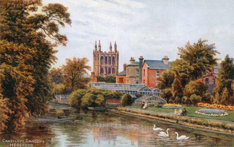 Cantilupe Gardens, Hereford af Alfred Robert Quinton