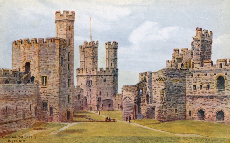 Carnarvon Castle, interiør af Alfred Robert Quinton