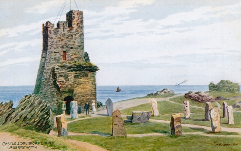 Castle og Druidical Circle, Aberystwyth af Alfred Robert Quinton