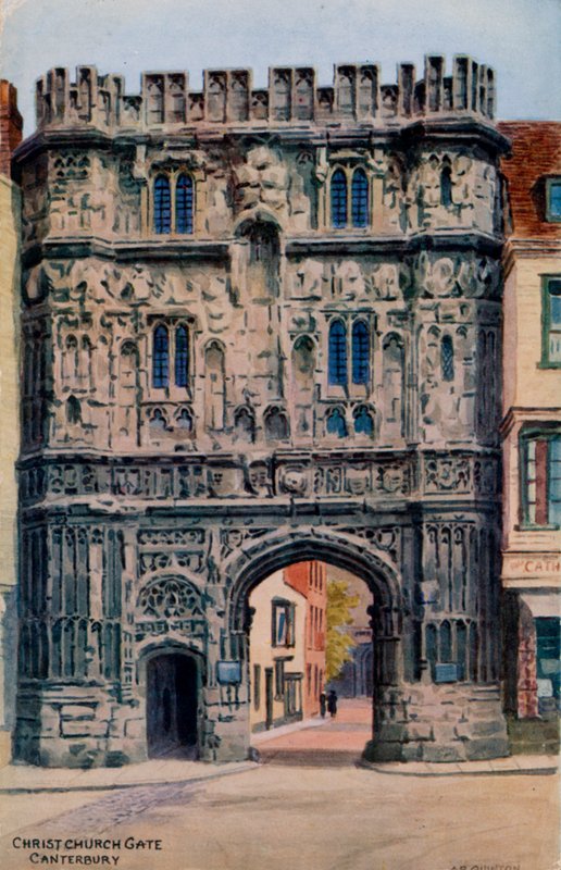 Christ Church Gate, Canterbury af Alfred Robert Quinton
