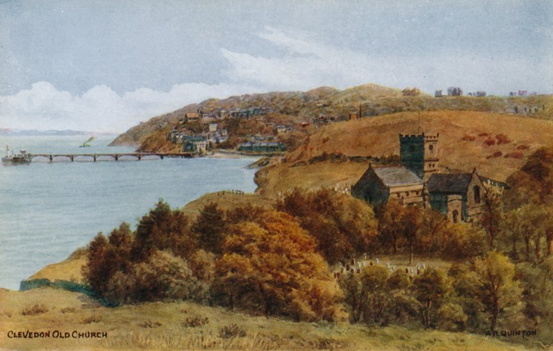 Clevedon gamle kirke af Alfred Robert Quinton