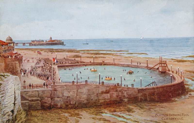 Clifton Bathing Pool, Cliftonville af Alfred Robert Quinton