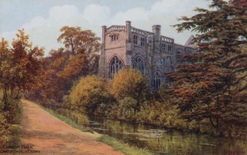 Klostervandring, Christchurch Priory af Alfred Robert Quinton