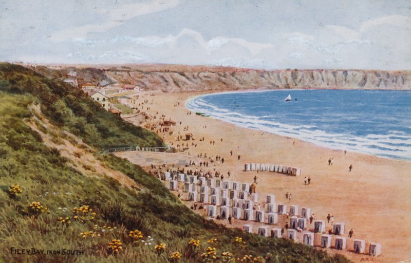 Filey Bay, fra syd af Alfred Robert Quinton
