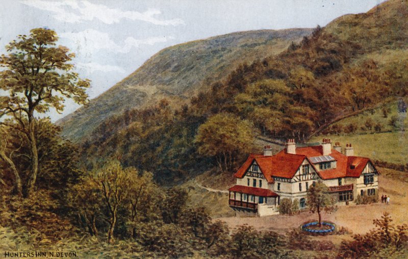 Hunters Inn, N Devon af Alfred Robert Quinton