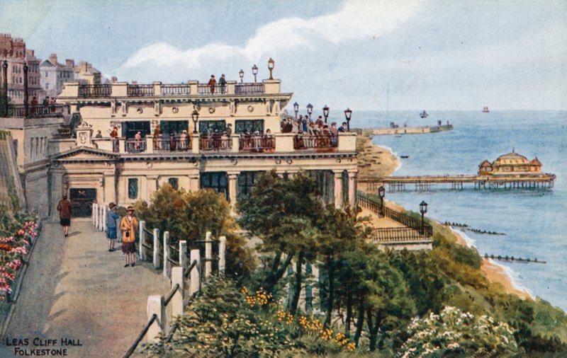 Leas Cliff Hall, Folkestone af Alfred Robert Quinton