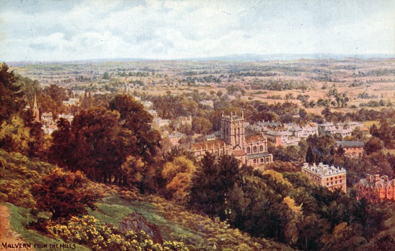 Malvern, fra bakkerne af Alfred Robert Quinton