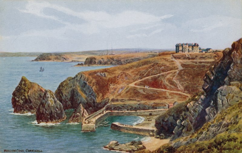 Mullion Cove, Cornwall af Alfred Robert Quinton