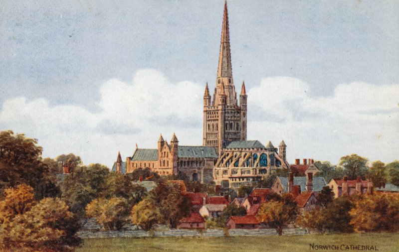 Norwich Cathedral af Alfred Robert Quinton