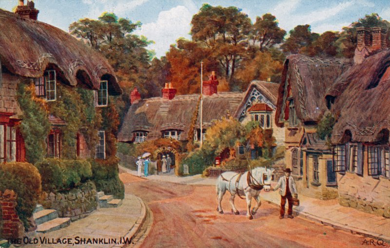 Old Village, Shanklin, Isle of Wight af Alfred Robert Quinton
