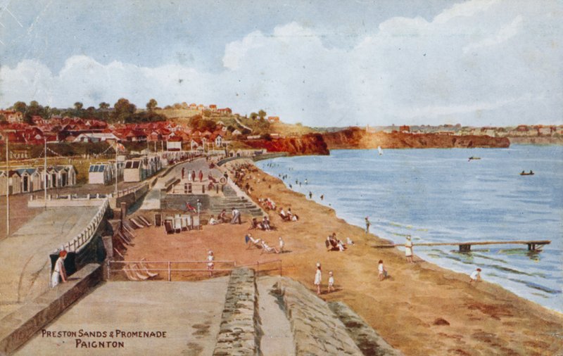 Preston Sands and Promenade, Paignton af Alfred Robert Quinton