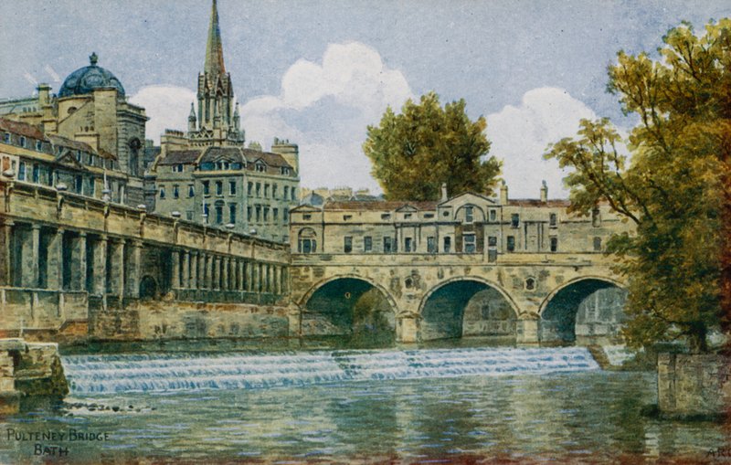 Pulteney Bridge, Bath af Alfred Robert Quinton