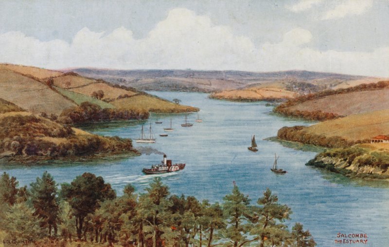 Salcombe, The Estuary af Alfred Robert Quinton
