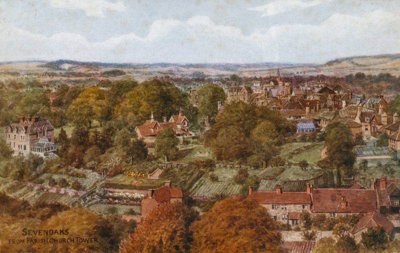 Sevenoaks fra Sognekirketårnet af Alfred Robert Quinton